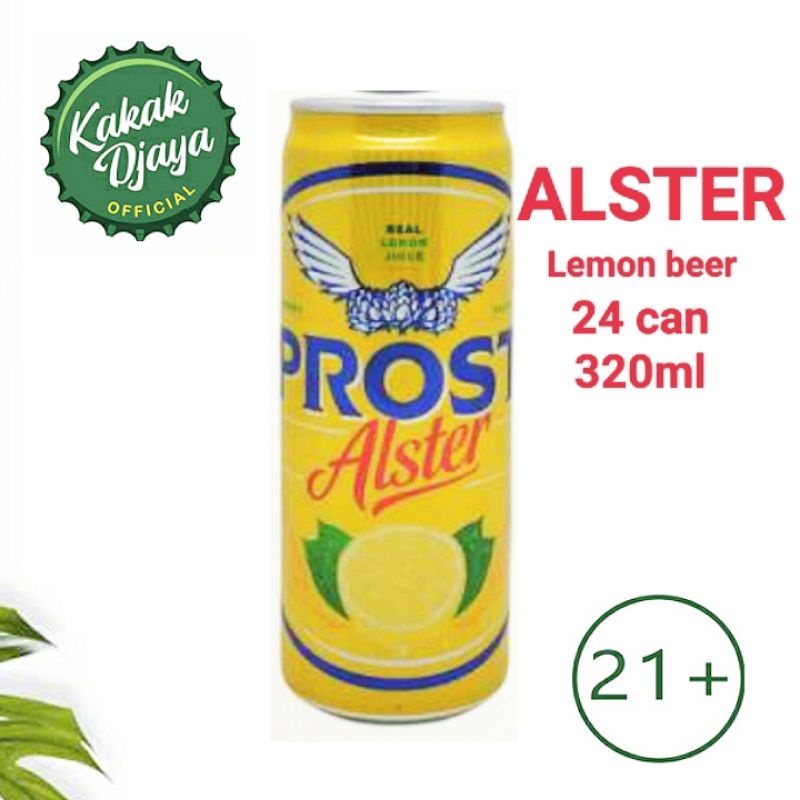 Beer Prost Alster kaleng 320ml beer Prost lemon can 320ml Alster lemon kaleng