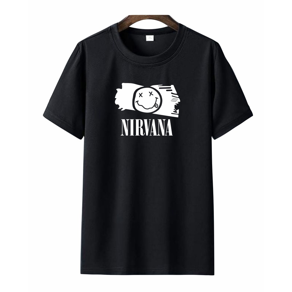 verovi28 KAOS PRIA II KAOS DISTRO SABLON DIGITAL BERKUALITAS BISA UNISEX NIRVANA