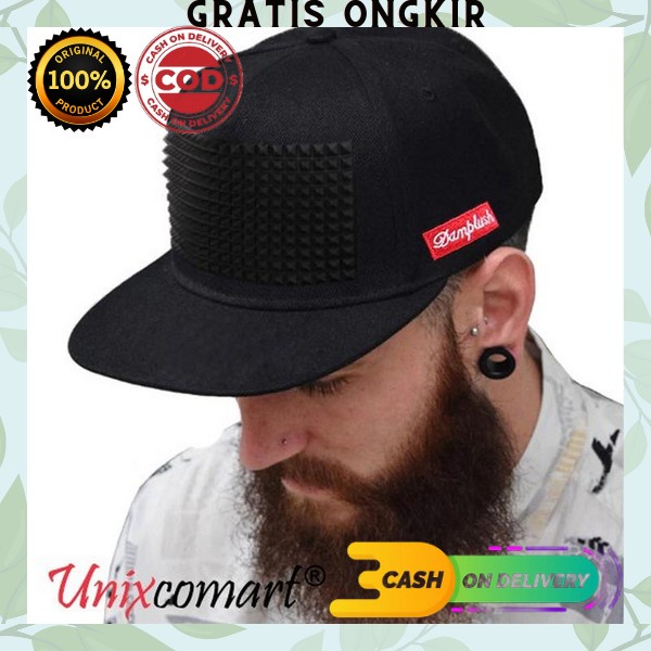 Topi Pria Remaja Original Import Branded Distro Cowok Keren Polos Terlaris Bisa Cod Import Casual Te