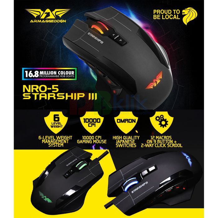 Mouse Gaming Armaggeddon STARSHIP III |