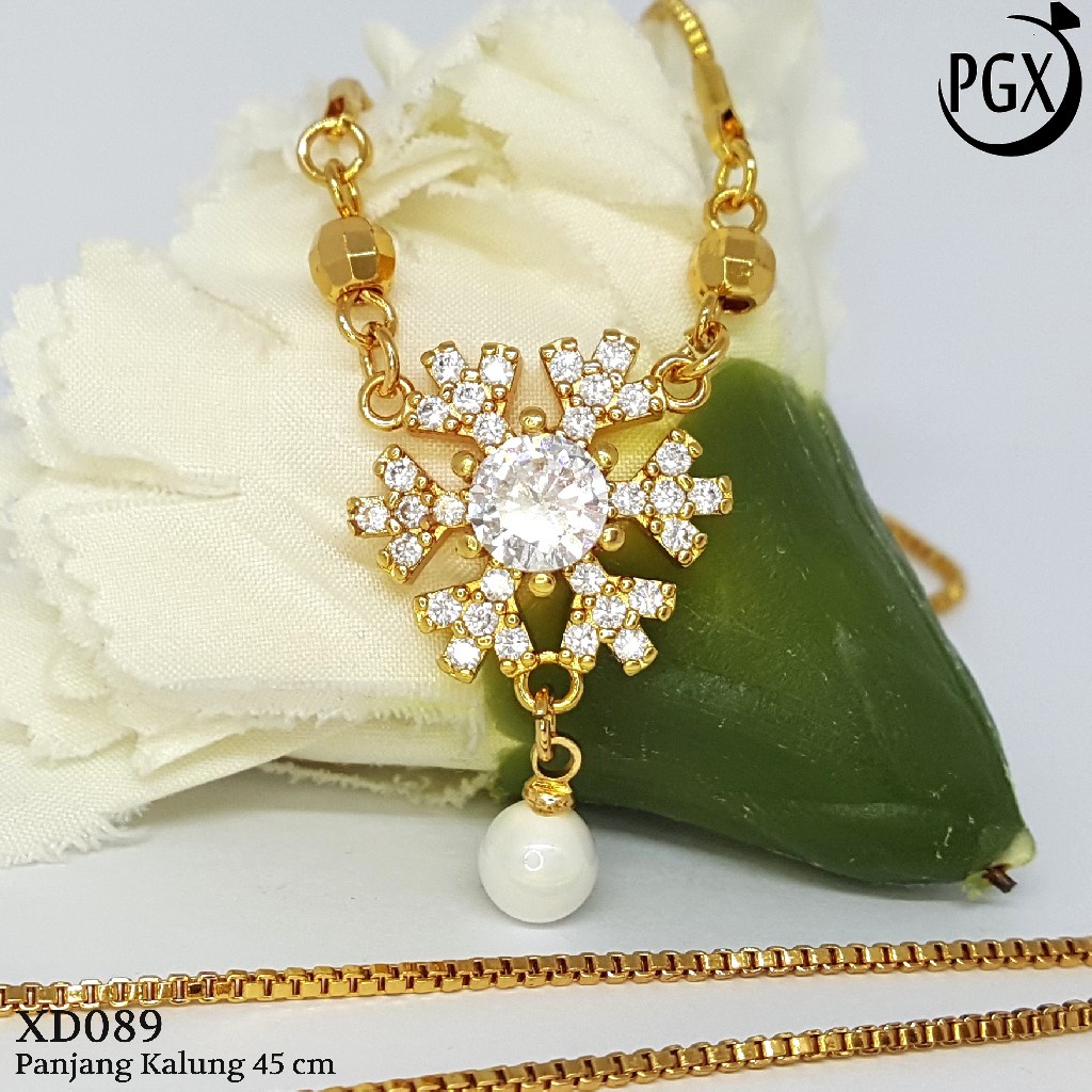 PGX Kalung Wanita Xuping Perhiasan Lapis Emas Aksesoris Fashion Premium - XD089