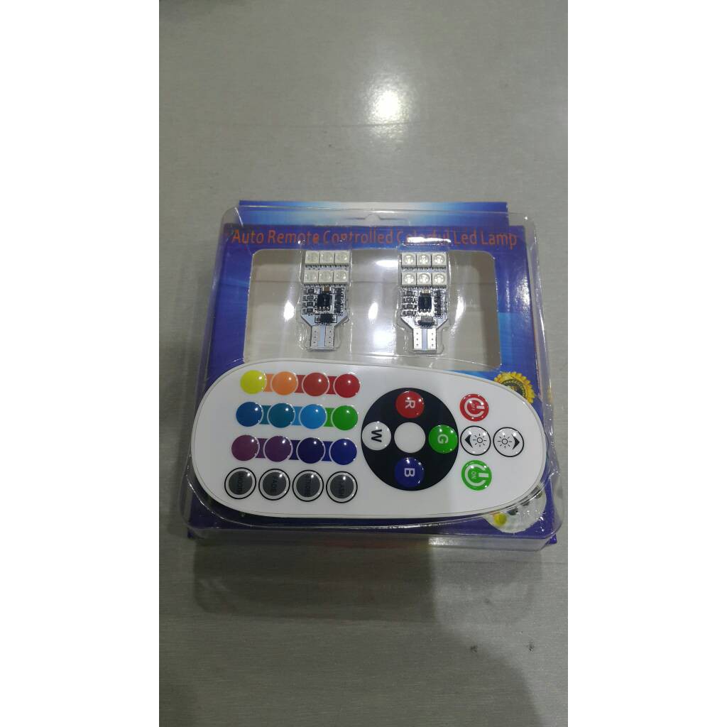 lampu led T10 RGB REMOTE CONTROL