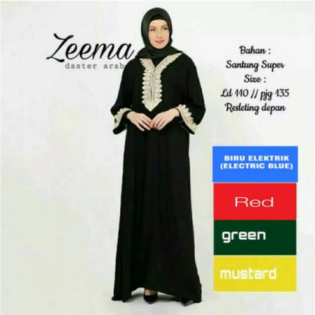 Gamis arab renda dewasa zema ld 110 pnjng 135