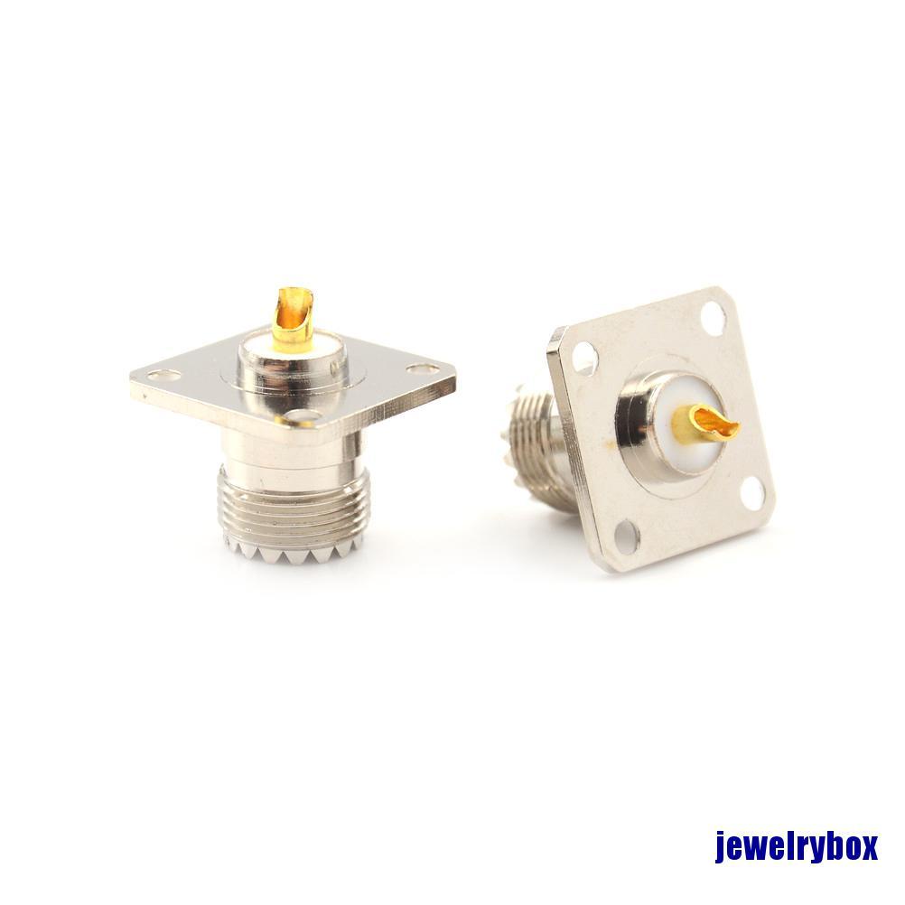 5pcs Konektor Rf Female So239 Untuk Panel Chassis Mobil