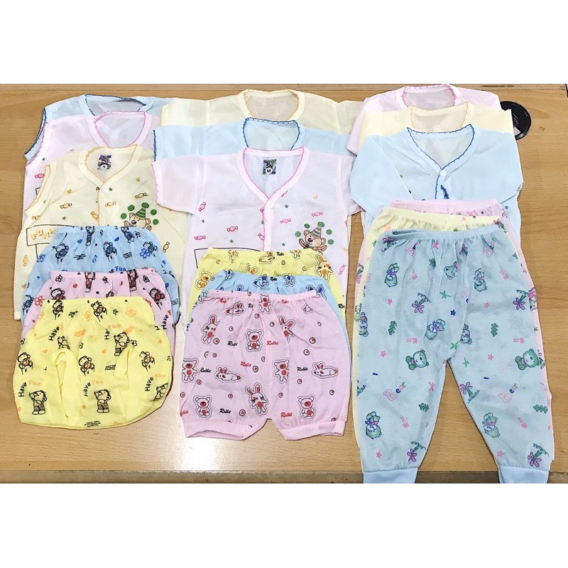 Setelan bayi lengan celana panjang baby newborn baju bayi baru lahir cewek cowok piyama baju tidur p