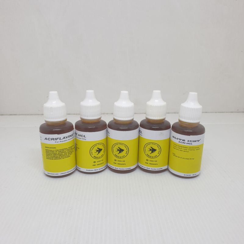 ACRIFLAVINE HCL BPC 30 ml Obat Kuning obat ikan hias obat luka jamur whitespot kutu hcl 30ml