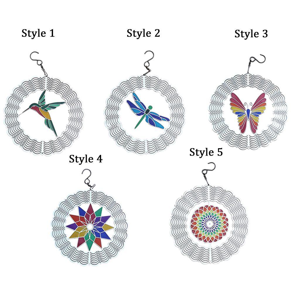 Populer Wind Spinner Dekorasi Halaman 3D Hollow Out Wind Chime