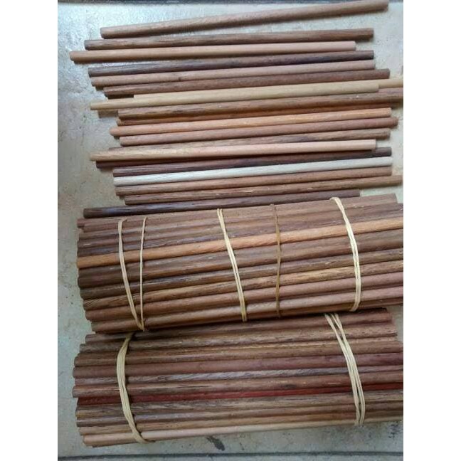 Stok Ready Kayu stik bulat dowel 6mm panjang 25 cm terbatas