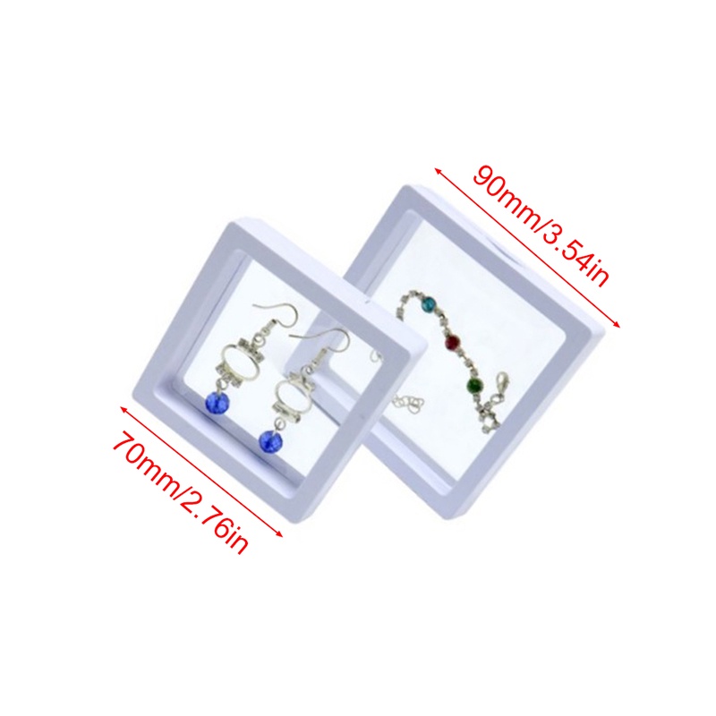 Kotak Tempat Menyimpan Perhiasan Kalung Model Transparan Warna Putih