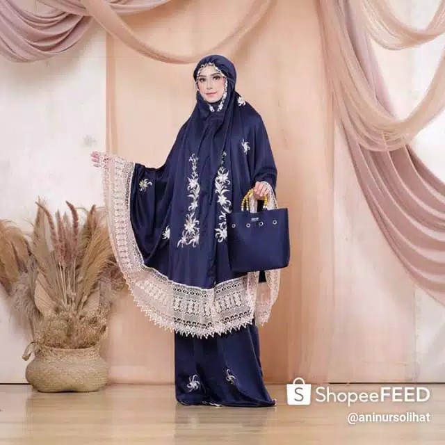 Mukena brukat mewah terbaru mukena dewasa best seller 2021