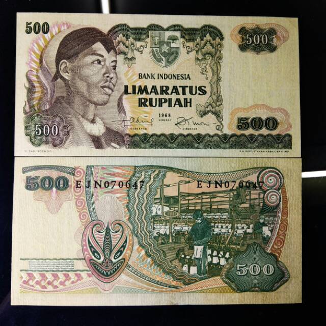 Uang kuno 500 sudirman 1968