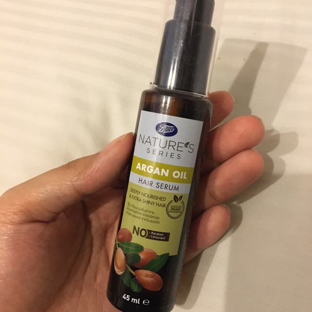 Jual BOOTS NATURE SERIES Argan Oil Hair Serum 45ml (Brand New) Shopee