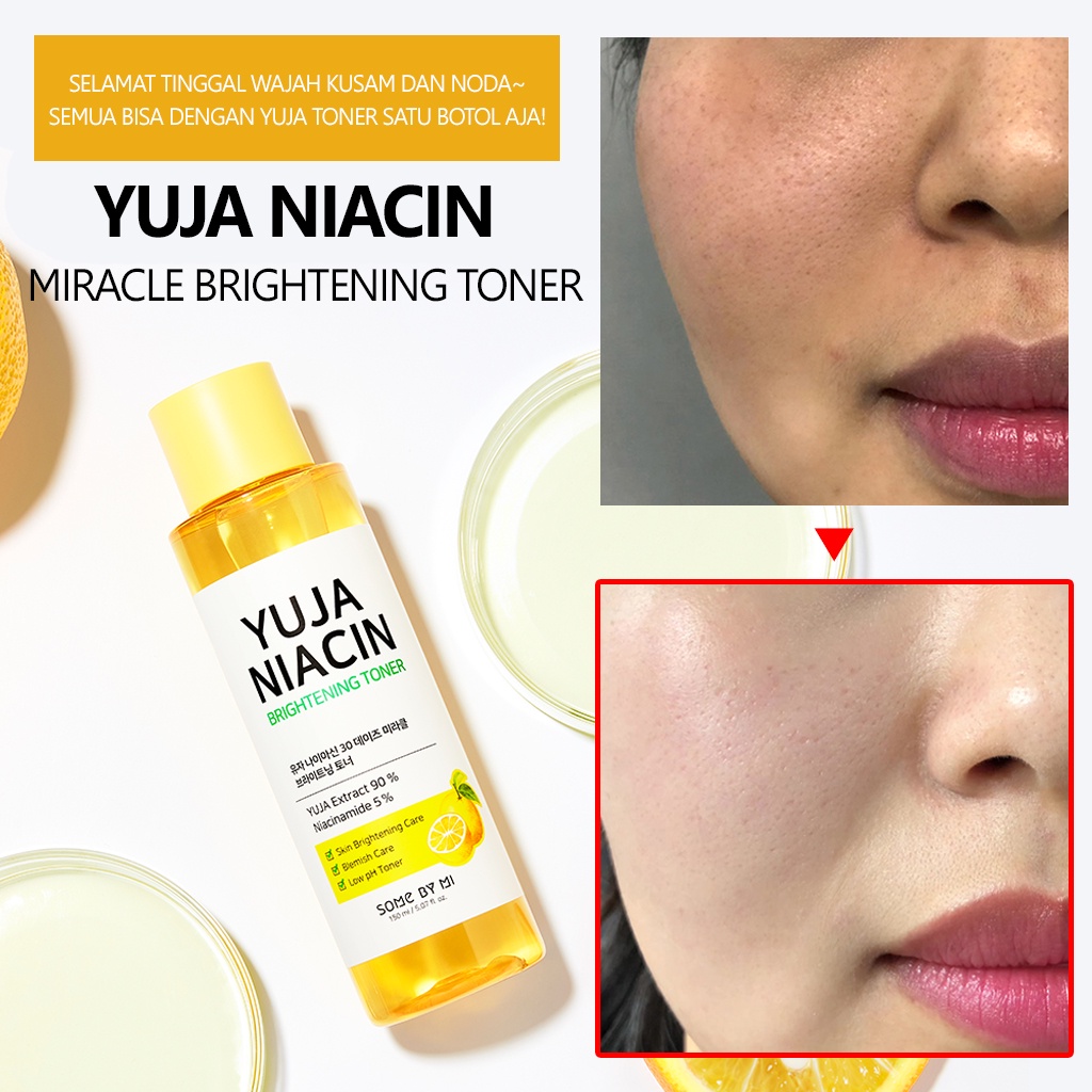 SOME BY MI Yuja Niacin 30 Days Miracle Brightening Toner Mencerahkan Kulit Wajah