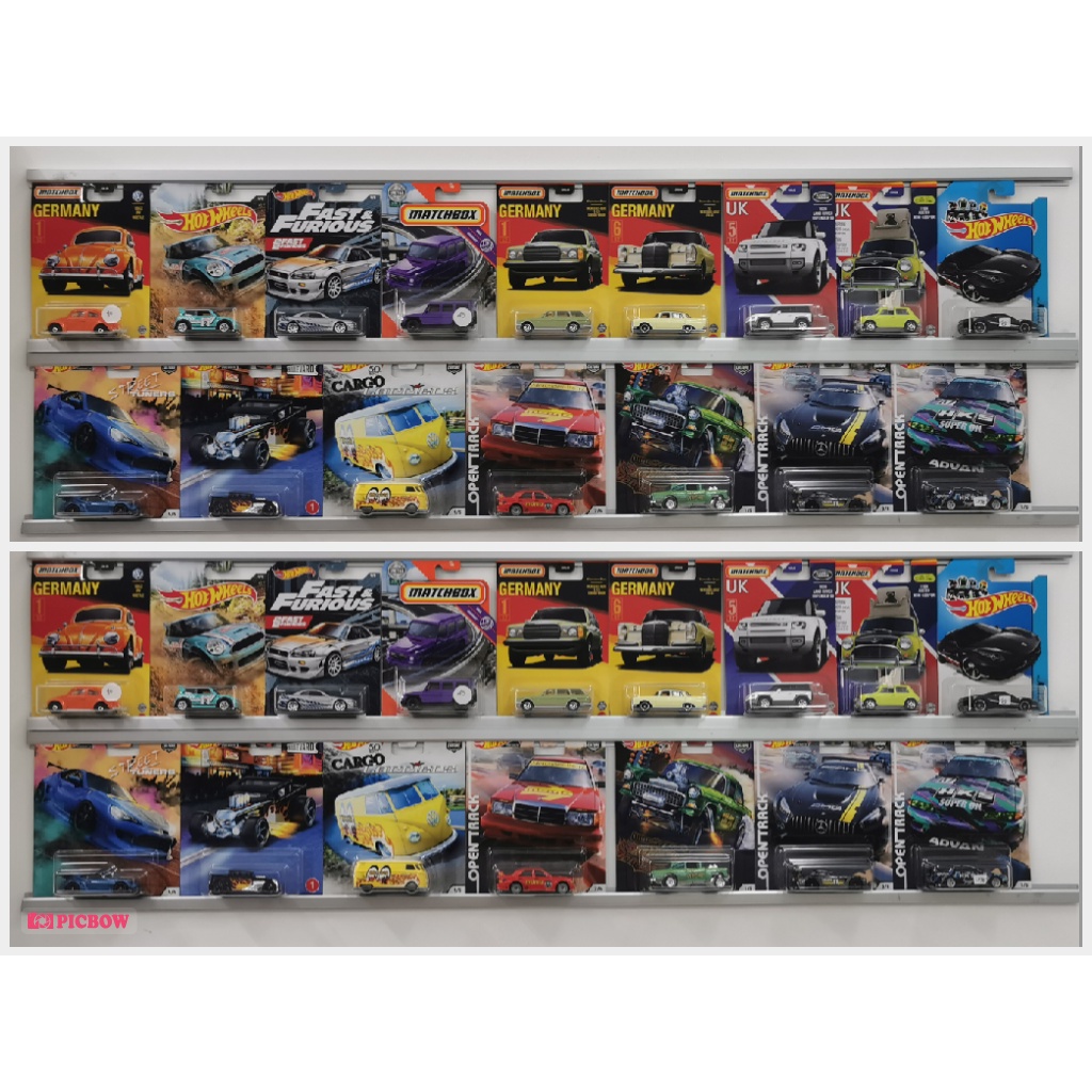 NEW ARRIVAL | RAK HOTWHEELS DISPLAY BLISTER REGULER RETRO PREMIUM HORIZONTAL PANJANG 1 m