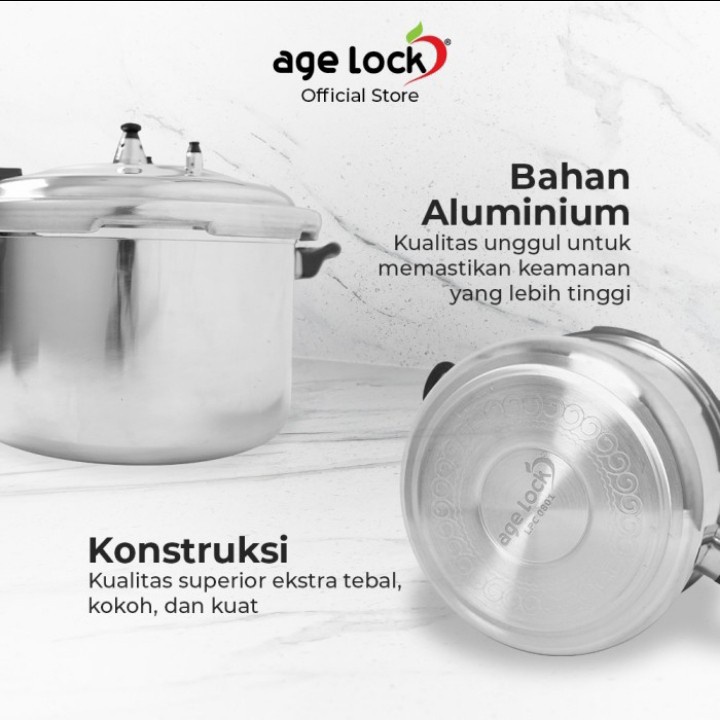 AGE LOCK Pressure Cooker LPC 0801 - Panci Presto 8 Liter