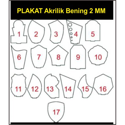 

Plakat Polos Bahan Akrilik Tebal 2 mm Plus Kaki