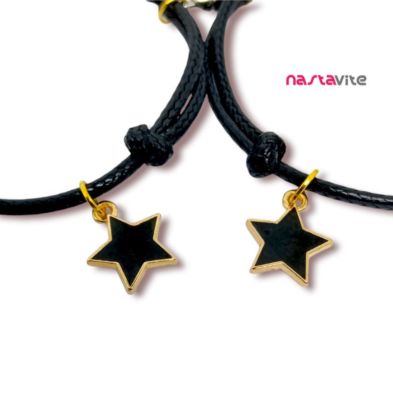 Gelang Couple Pasangan Magnet Pacar Sahabat Bestie Hitam Murah