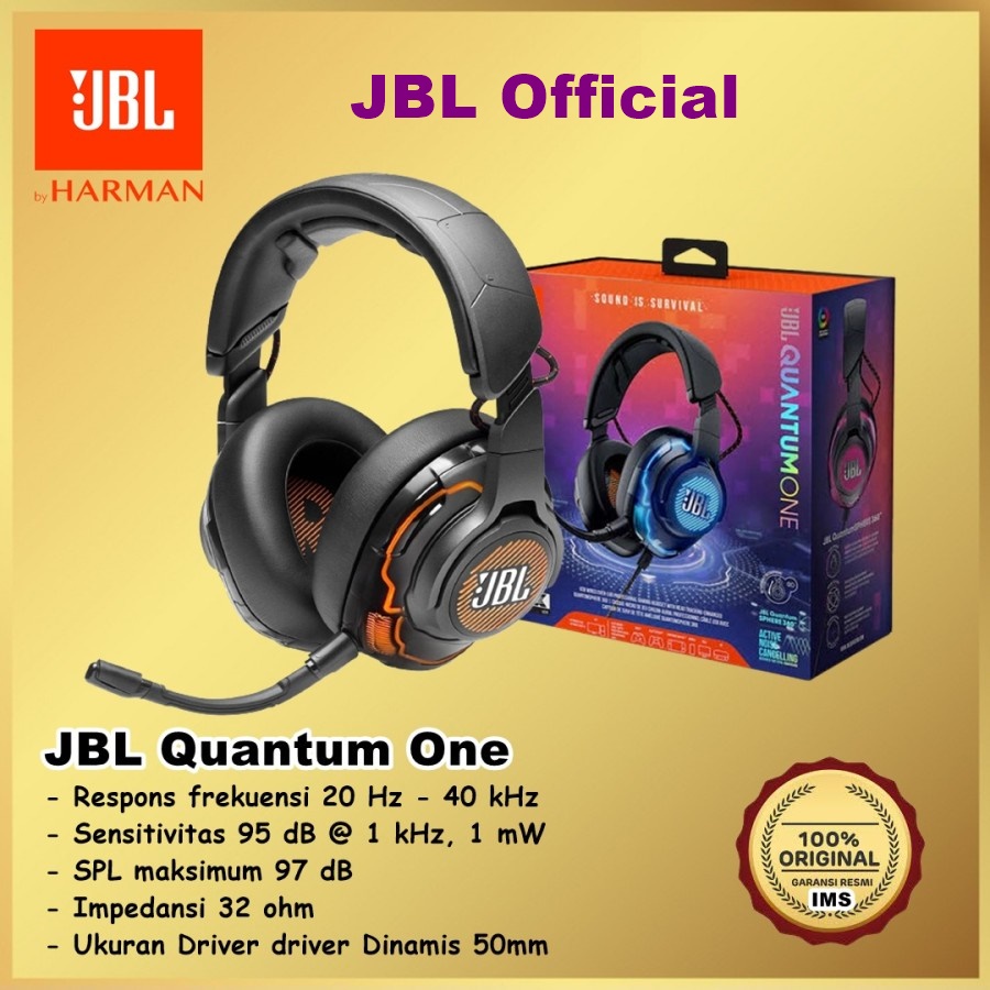 JBL Quantum One Gaming Headset JBLQOne Qone Q One Headphone Gaming JBL