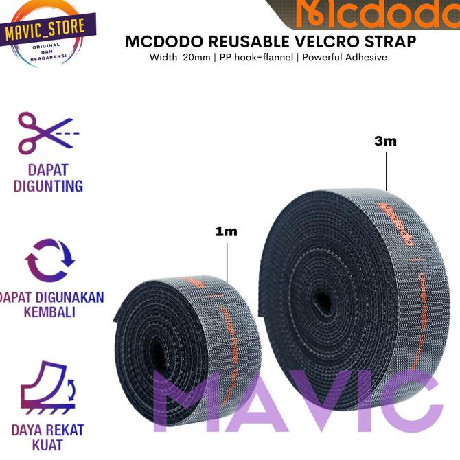 

MCDODO Reusable Velcro Strap Cable Ties Organizer Pengikat Kabel 3M 1M