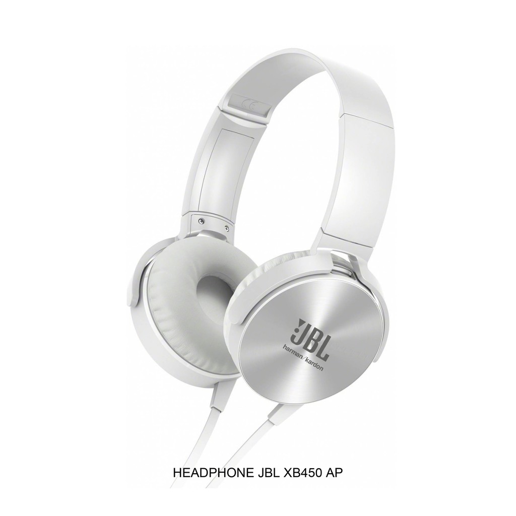 Headphone JBL earphone audio mega bass XB450 AP headset besar + mic kabel support ios android - realoneacc