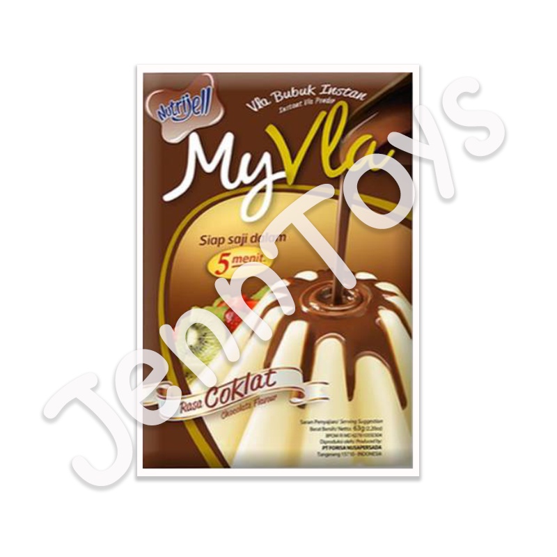 JennToys - Nutrijell Fla Instant pudding susu MyVla My Vla 60gram