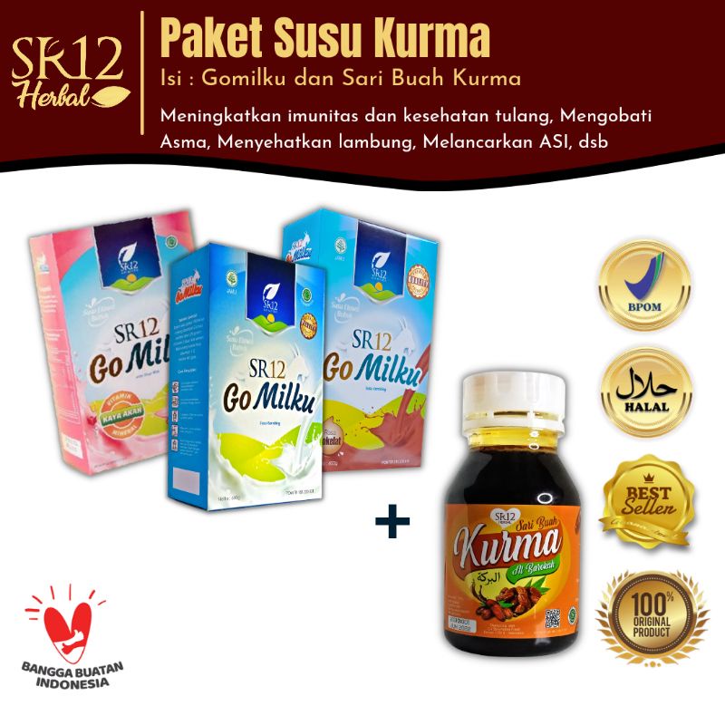 

Paket Susu Kurma Gomilku Susu Kambing Etawa Premium Quality Sari Buah Kurma Al Barokah Go Milku Strobery Original Coklat Cokelat BPOM Halal Menyehatkan Jantung Menutrisi Tubuh Mencegah Osteoporosis Meningkatkan Hemoglobin Darah Cegah Anemia