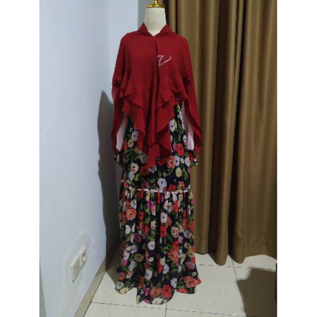 By Fatima Syari : Damara Dress size L set khimar