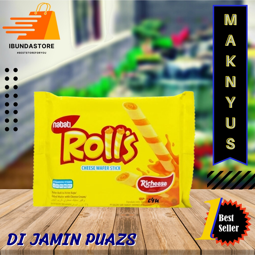 

Richeese Rolls All Variant 37g / Snack Murah Surabaya / Camilan Murah / Agen Surabaya / IBUNDASTORE