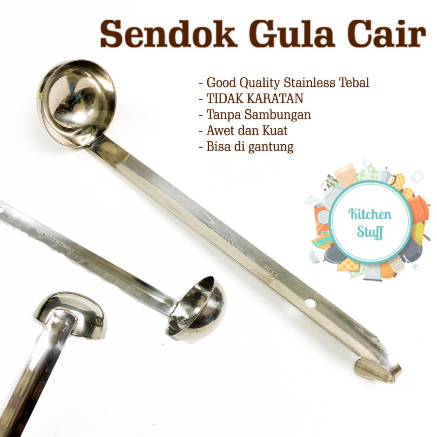 Centong Gula Cair Stainless - Sendok Tuang Sirup / Sendok Takar Gula