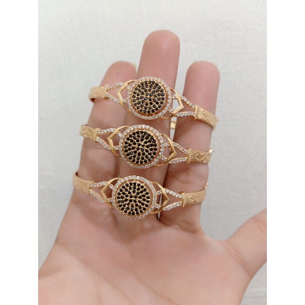 GELANG BANGLE DEWASA PERAK 925 ROSE GOLD