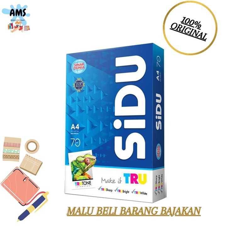 

KERTAS HVS SIDU A4 70 GRAM