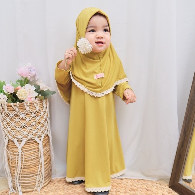 HONEYBLOSSOM gamis bayi alesha kekinian / gamis bayi perempuan 06 bulan