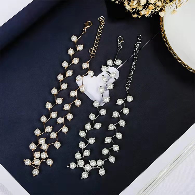 (Hello Girl)X39 Kalung Wanita Mutiara Kecil Gaya Korea Import