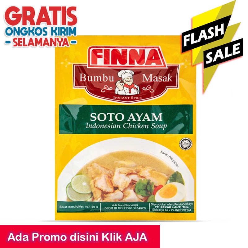 

FINNA BUMBU MASAK SOTO AYAM bumbu instan 50 gr