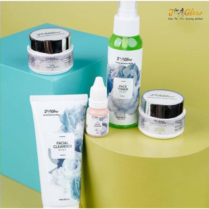 Jglow Skincare Paket Extra Acne Sulfur/Paket Jglow Acne