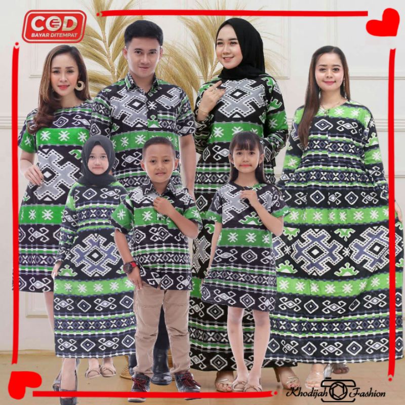 BATIK COUPLE KELUARGA GAMIS BUSUI MOTIF SONGKET MODERN BATIK KELUARGA SERAGAM BATIK FASHION WANITA D