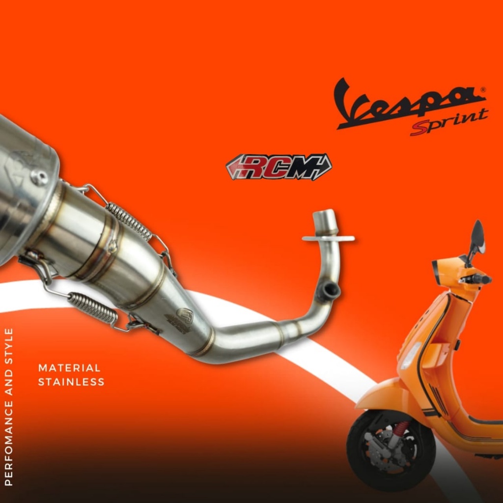 KNALPOT KENALPOT MOTOR EXHAUST F4 TGA VESPA VESVA GTS IGET I-GET I GET LX SPRINT PRIMAVERA ORI ORIGINAL AHRS ASLI