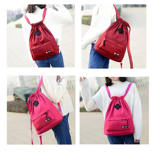 TERMURAH Ransel wanita serut/Tas Ransel Serut wanita TOTEBAG SERUT TAS OLAHRAGA TAS SERUT CEWEK