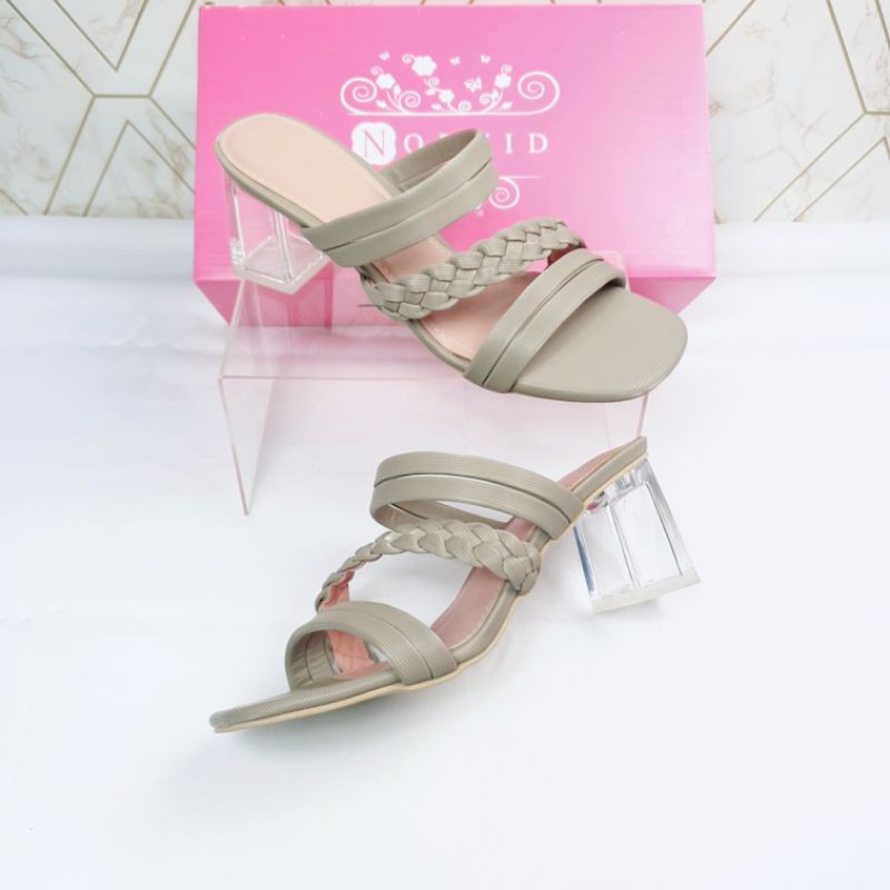 Norvid strappy transparent heels 219