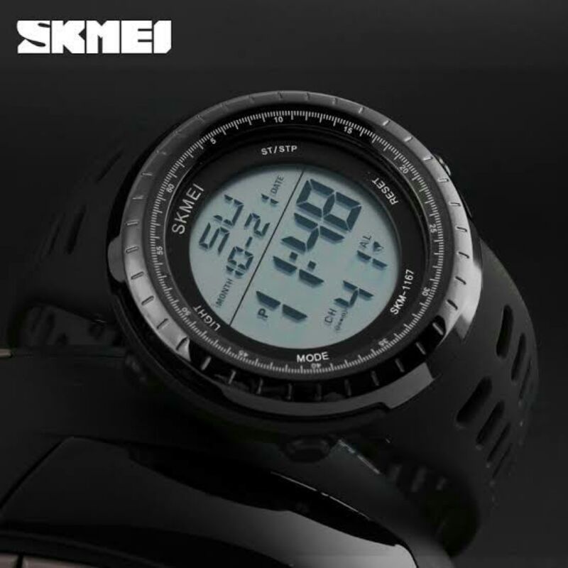 JAM TANGAN PRIA ORIGINAL SKMEI 1167 WATERRESIST BERENANG DIGITAL TACTICAL WATCH