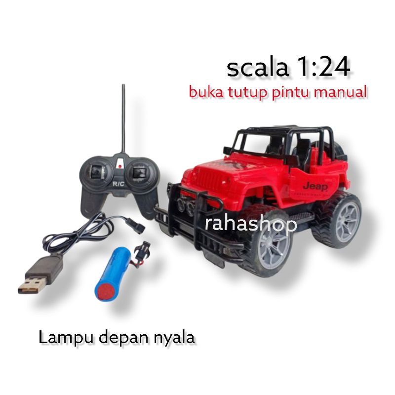 Jeep RC Mainan Mobil Jip Remot Control Jeep Wranklar RC