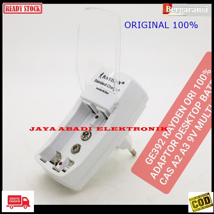 G392 Rayden ori 100% adaptor desktop cas charger baterai a2 a3 9v travel adapter desk adaptive charging cas casan baterry batu batere universal multi original aa aaa 9volt volt kotak G392   BISA 3 MACAM BATERAI cas AA / A2 AAA / A3 9V KOTAK 6F22  Ni-Mh Ni