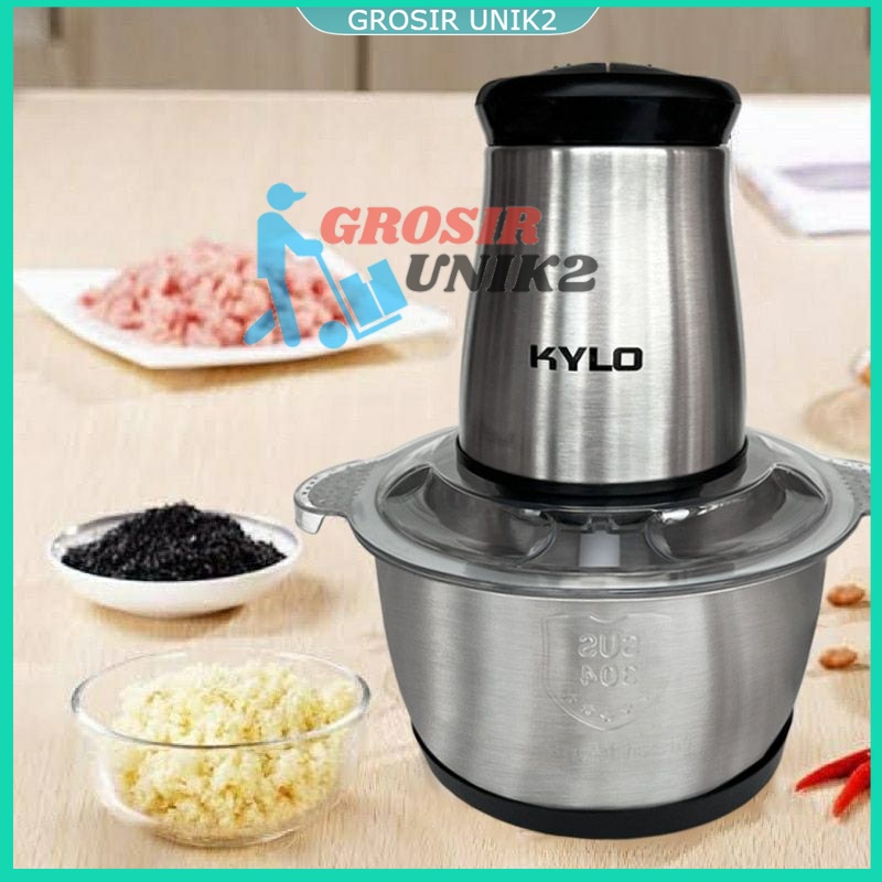 Blender Daging Stainless Steel 2L/Meat Grinder Stainless/Meat Chopper Stainless stenlis 2 liter