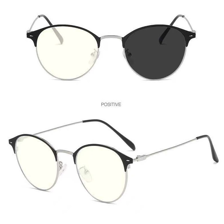 Kacamata Photocromic Korea / Anti Radiasi 2 In 1 Potokromik Photochromic Pria Wanita Blue Ray POLARIZED UV 400