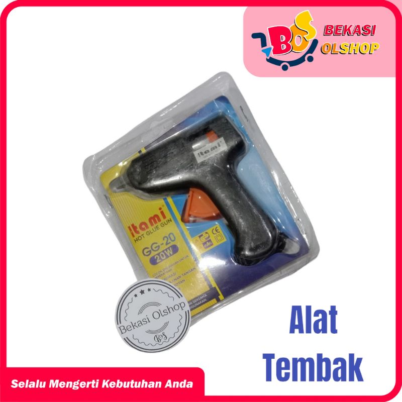 Alat Tembak Atau Glue Gun Kecil 20 Watt / Tembakan Lem Lilin / Hot Glue Gun Kecil