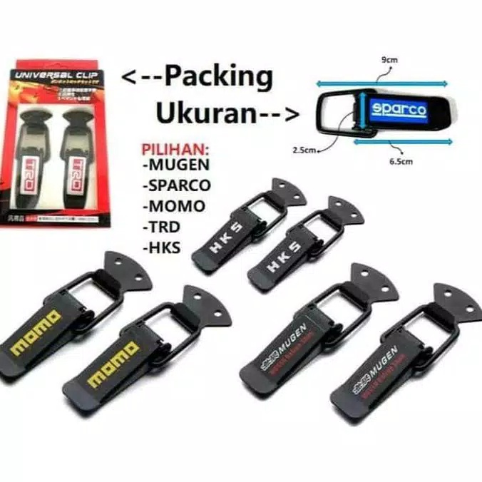 CLIP BUMPER UNIVERSAL KLIP BUMPER UNTUK MOBIL BUMPER UNIVERSAL 2PCS