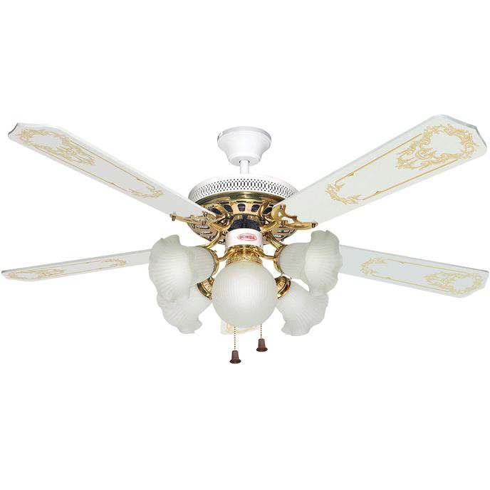 Bisa bayar ditempat/COD Uchida CF 110 - Ceiling Fan (52 inch) Putih 5Lampu