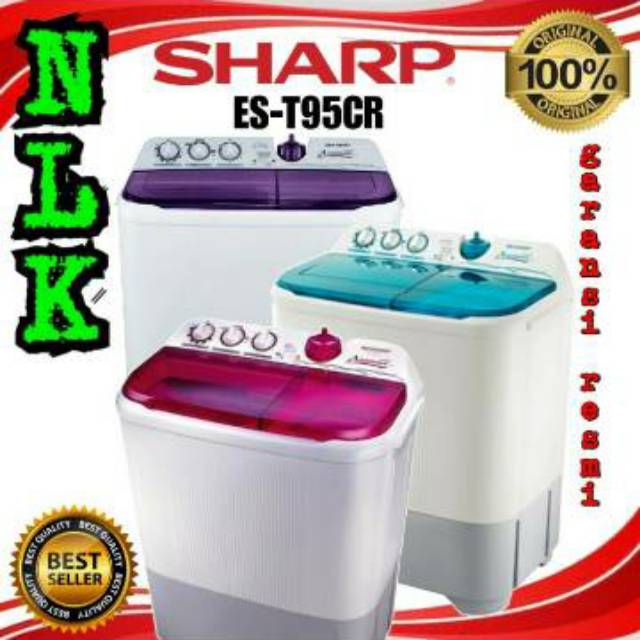 Jual Mesin Cuci Sharp Est 95 Cr 9 Kg 2 Tabung 95cr 9kg Super Aquamagic Kota Bekasi Mj Grosir Elektronik Tokopedia