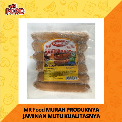 

Kimbo Bratwurst Keju 6S 500 gr