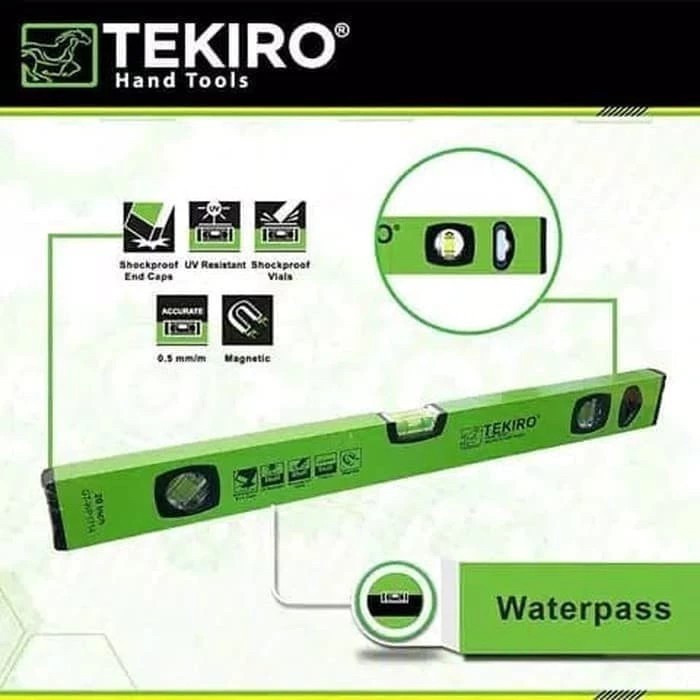 PTMndri - TEKIRO WATERPAS MAGNET 24" 24INCH WATERPASS TEKIRO MAGNET 24IN BERKUAL